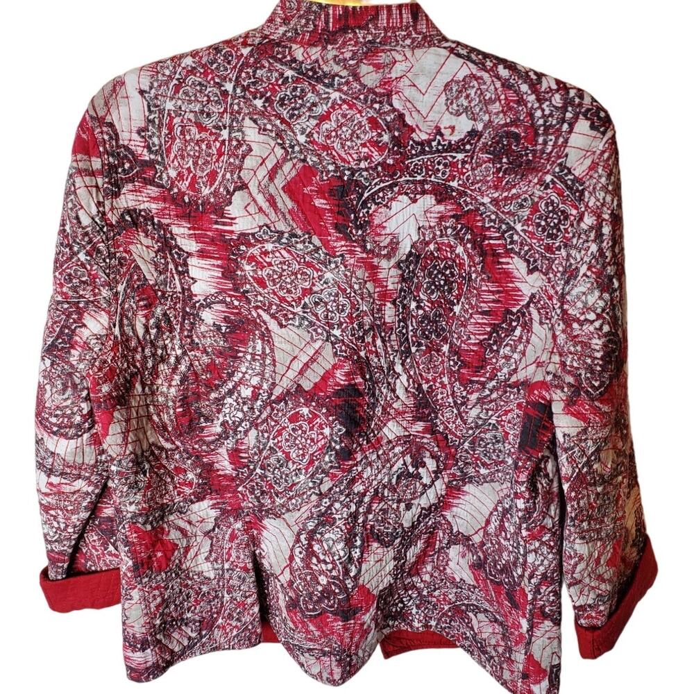 Chico's Open Style Quilted Jacket, Chico's Size 1 / Medium - Picture 3 of 5